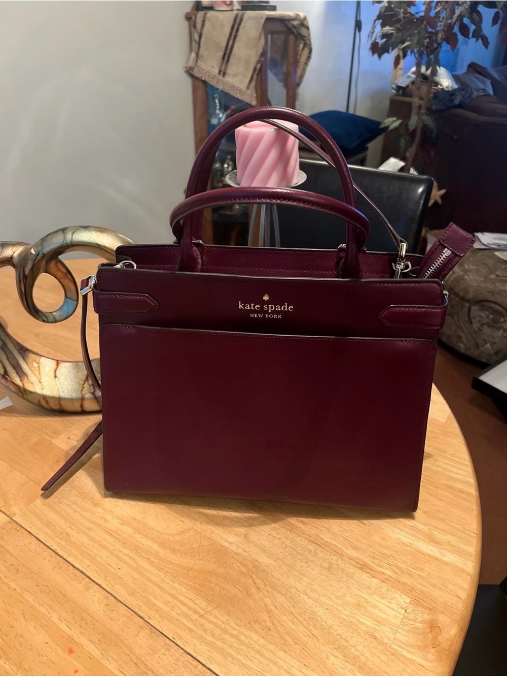 Kate Spade New York Cherrywood Saffiano Leather Staci Bag